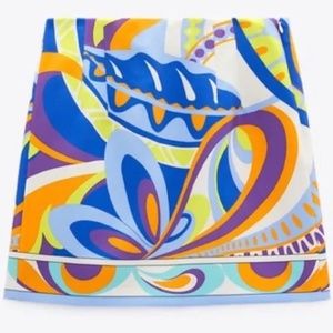 NWT Zara Short Printed Skirt (Ref. 7661/015)